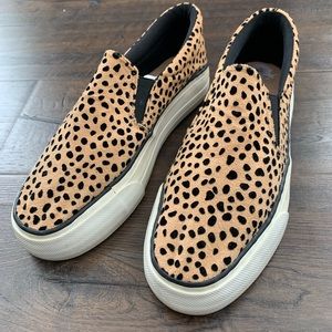 Restricted Shoes Leopard Print Slip On Sneakers